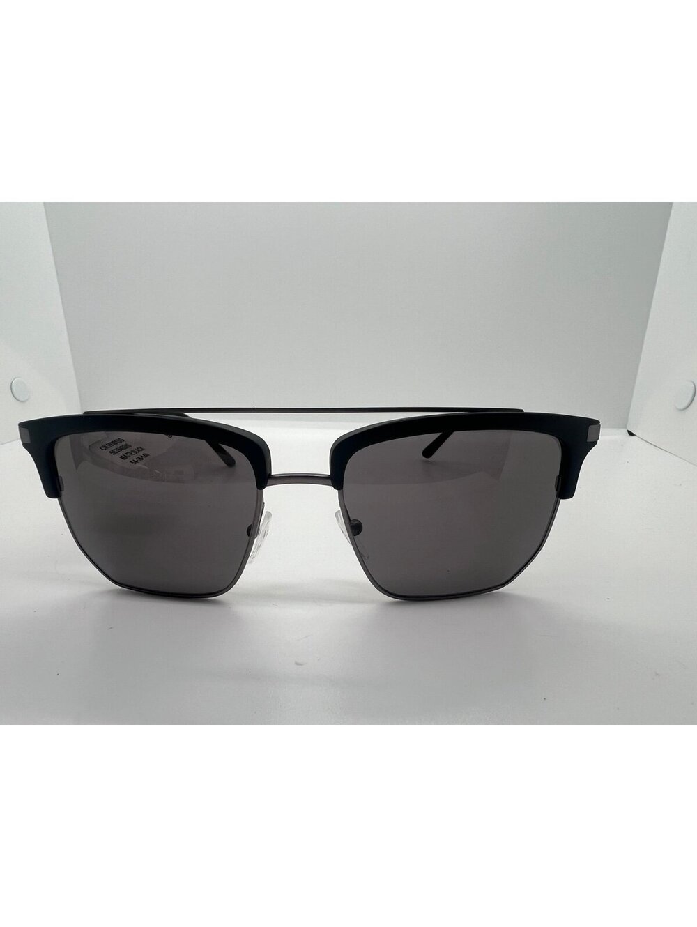 Calvin Klein Men's Matte Black Geometric Sunglasses